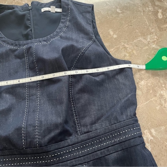Cleo blue sleeveless zipper back dress size 10 - Picture 8 of 10